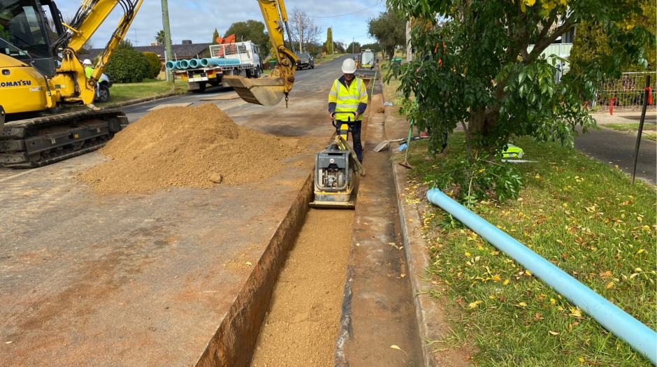 Cowra Shire Council – Comerford &amp; Lachlan St Reticulation Mains